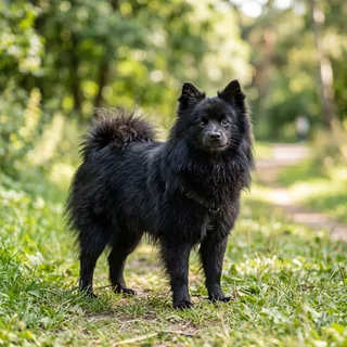Vidutinis vokiečių špicas nuotrauka