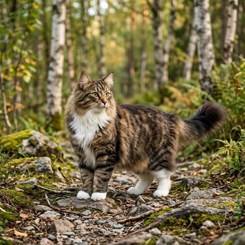 Norvegijos miškų katė nuotrauka