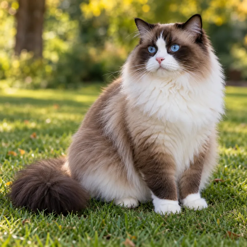 Ragdoll katė nuotrauka