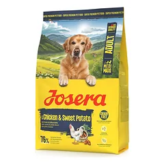 JOSERA Chicken with Sweet Potato Adult 3kg be grūdis maistas vidutinėms ir didelėms veislėms