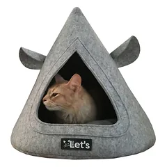 LET'S SLEEP TeePee Grijs augintinio urvas - guolis, 50 x 45 cm, pilkas — 3 nuotrauka