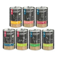 Liebesgut Hundefutter Friss-dich-satt Paket Adult & Sensitiv 42 x 400 g