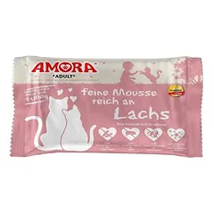 AMORA Cat švelnus mousse 10 x 4 x 100 g drėgnas maistas katėms — 4 nuotrauka