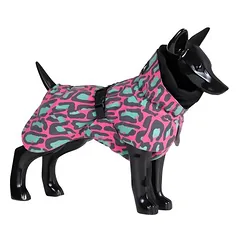 PAIKKA Hunde Winter-Jacke reflektierend "Visibility" jungle/pink