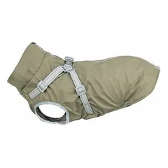 Trixie Pontis Dog Rain Coat with Harness, Size XS 27 cm, Olive