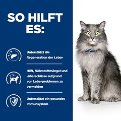 Hill's Prescription Diet l/d Liver Care su vištiena, sausas maistas katėms — 5 nuotrauka