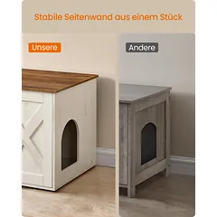 Kačių tualeto spintelė su durimis 70x50x50 cm — 5 nuotrauka