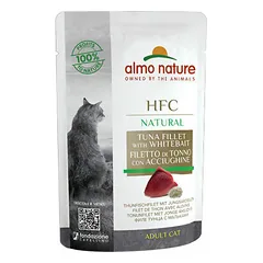 Almo Nature HFC Natural tunas ir žuvų mailius, drėgnas maistas katėms 55 g