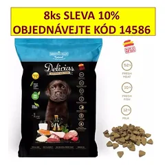 Sausas šunų maistas Delicias Dog Puppy Soft pusiau minkštas, 800 g