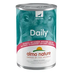 Almo Nature Daily drėgnas maistas šunims su kiauliena, 400 g