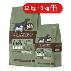 Quattro Grain Free sausas pašaras su ėriena suaugusiems šunims