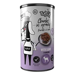 TufTuf drėgnas maistas šunims – mėsos gabaliukai, skardinė 1250 g — 2 nuotrauka