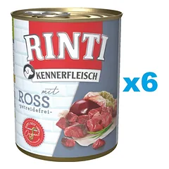 RINTI Kennerfleisch Horse arkliena 6x800 g — 1 nuotrauka