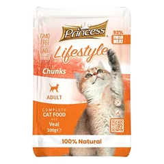PRINCESS Lifestyle šlapias ėdalas katėms su veršiena 12x100g