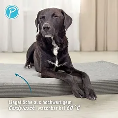 Petlando pagalvė šunims LikeOrtho Luke, pilka, Dideliems 26–45 kg — 4 nuotrauka
