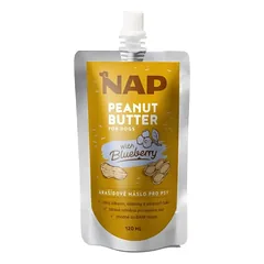 NAP žemės riešutas sviestas šunims mėlynių 120 ml