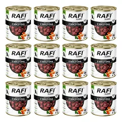 RAFI Classic su elniena – 12 vnt. po 800 g šlapio šunų ėdalo