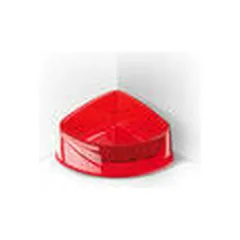 Georplast vietą taupantis dubenėlis Corner Big 24,5x19x9,5h cm - 0,82 l, įvairių spalvų — 2 nuotrauka