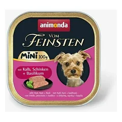 Animonda Vom Feinsten Dog Mini Adult veršiena, kumpis, bazilikas 100 g