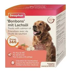 Vitaminais praturtintas ėdalo papildas - Beaphar Mutton Fat Treats lašiša 245 g