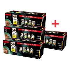 Sheba Delicacy Poultry Jelly flavours - drėgnas kačių ėdalas 120x85g + 40x85g NEMOKAMAI