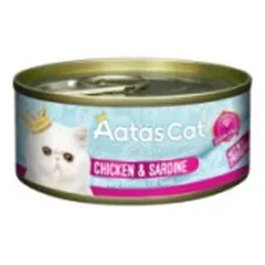 Aatas Cat Creamy konservuotas pašaras katėms Chicken&Sardine 80 g
