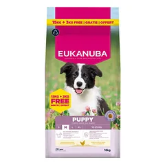 Eukanuba Dog Puppy Medium Chicken 15+3 kg