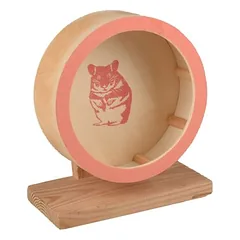 Flamingo Nagerspielzeug Laufrad aus Holz Danco lachsrosa