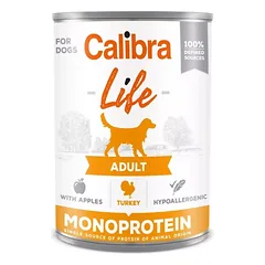 CALIBRA Dog Life Adult Turkey with Apples 400 g su kalakutiena ir obuoliais