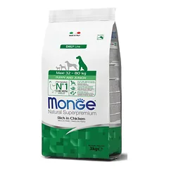 Monge Maxi Puppy Sausas maistas šuniukams (su vištiena) 12 kg
