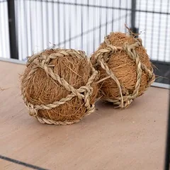 TIAKI kokoso pluošto kamuoliukai, 2 vnt. rinkinys, Ø 6 cm — 5 nuotrauka