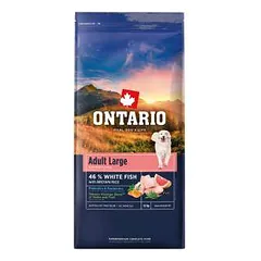 Šunų ėdalas – Ontario Adult Large, su žuvimi ir rudaisiais ryžiais, 12 kg
