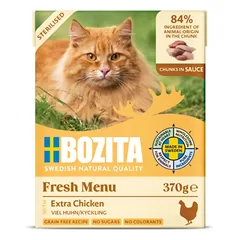 Konservai katėms Bozita Cat Sterilised su vištiena, 370 g