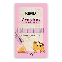 KIMO Cat Creamy Tuna Salmon skanėstas katėms su tunu ir lašiša 60 g