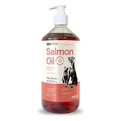 Lab-V 100 % lašišų aliejus šunims ir katėms, tobulam kailiui ir odai, 1000 ml
