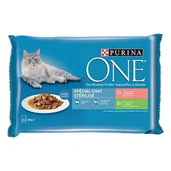 PURINA ONE drėgnas maistas katėms 4 x 85 g — 3 nuotrauka