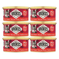 VOSKES Jelly Tuna with Pumpkin 6x85 g 100% Tunas su moliūgu želatinoje, papildomas maistas katėms