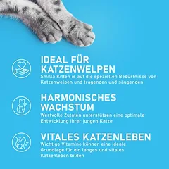 Smilla Kitten su paukštiena, sausas maistas kačiukams, > 10 kg — 5 nuotrauka