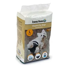 Beeztees sauskelnės šunims, juodos, Dideliems 26–45 kg — 4 nuotrauka