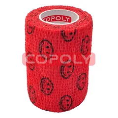 COPOLY tvarstis gyvūnų žaizdoms raudonas su šypsenėlėmis 10x450cm 12vnt