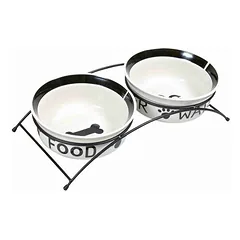 Trixie Eat on Feet dubenėlių rinkinys su stovu, 2 x 1,6 l, Ø 20 cm — 4 nuotrauka