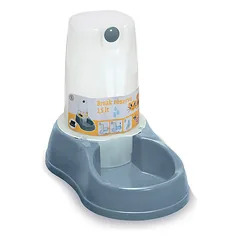 Gyvūnų vandens dubenėlis su dozatoriumi/rezervu 1,5 l mėlynas STEFANPLAST