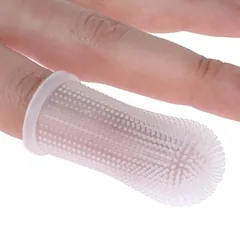 kooa silikoninis dantų priežiūros pirštinukas, L 5 cm, 1 vnt. — 3 nuotrauka