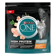 PURINA ONE High Protein su vištiena, sausas maistas katėms