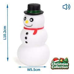 Nobleza žaislas šuniui, vinilinis sniego senis, xmas, 10,2x5,5cm — 4 nuotrauka