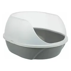 Trixie Simao Cat Litter Tray with High Rim, 48 x 30 x 58 cm, Grey