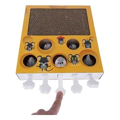 TIAKI žaislas katėms Whack-a-mole 2 viename, L 36 x B 26 x H 6 cm — 4 nuotrauka