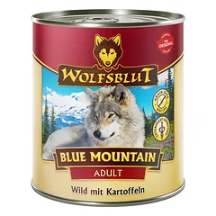 WOLFSBLUT Blue Mountain Adult konservai suaugusiems šunims su žvėriena ir daržovėmis, 800 g