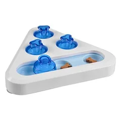 Duvo+ Seek 'n Snack Puzzle - Dreieck weiß/blau für Katzen
