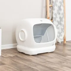 Trixie savaime išsivalantis kačių tualetas XL, balta — 3 nuotrauka